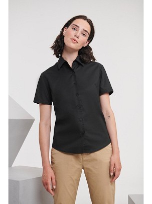 RUSSELL EASY CARE OXFORD Women's Short Sleeve Shirt