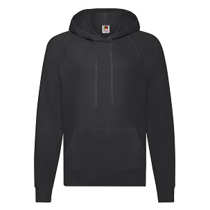 Fruit of the Loom, Lightweight Hooded Sweat, muški duks sa kapuljačom, crna , XL