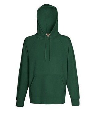 Fruit of the Loom, Lightweight Hooded Sweat, muški duks sa kapuljačom, tamno zelena , M