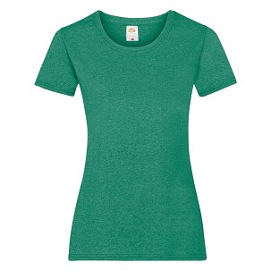 Fruit of the Loom, Valueweight, ženska pamučna majica kratkih rukava,retro melirana zelena,  M
