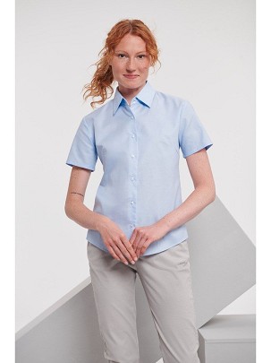 RUSSELL EASY CARE OXFORD Women's Short Sleeve Shirt