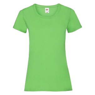 Fruit of the Loom, Valueweight, women's cotton T-shirt, lime, L
