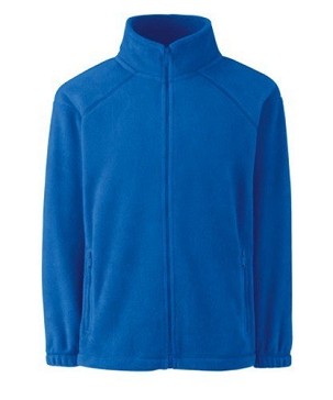 Fruit Of The Loom Full Zip Fleece Kids Nursery Button Up With Ruffles