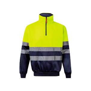 VL THOR. Two-tone sweatshirt (300g/m²) in polyester fleece (100%)