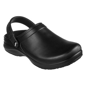 RIVERBOUND PASAY, women's work clogs with convertible heel sling strap, black