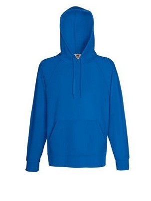 Fruit of the Loom, Lightweight Hooded Sweat, muški duks sa kapuljačom, royal plava, 2XL