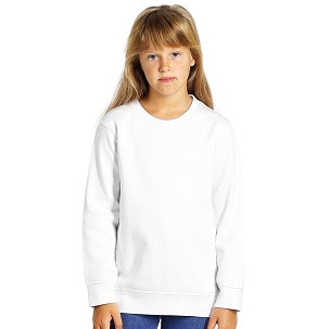 SPRING KID, kids' sweatshirt, round neck, 280 g/m2, white
