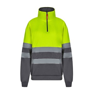 VL THOR. Two-tone sweatshirt (300g/m²) in polyester fleece (100%)