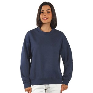 BIG, unisex crew neck organic cotton sweatshirt, 300 g/m2, blue