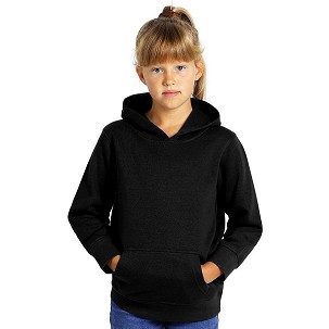 CHAMP KID, kids' hooded sweatshirt, 280 g/m2, black