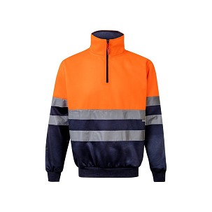 VL THOR. Two-tone sweatshirt (300g/m²) in polyester fleece (100%)