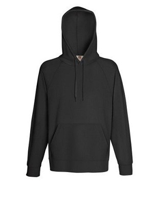 Fruit of the Loom, Lightweight Hooded Sweat, muški duks sa kapuljačom, svetlo grafit, S