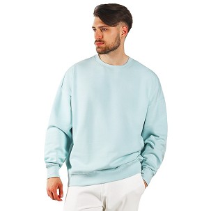 BIG, unisex crew neck organic cotton sweatshirt, 300 g/m2, mint