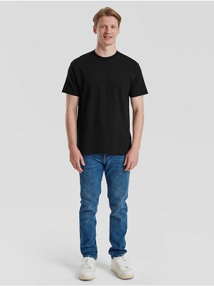 Fruit of the Loom Pure Cotton T-Shirt , uniseks majica od organskog pamuka 175/180 gr , crna, 2XL