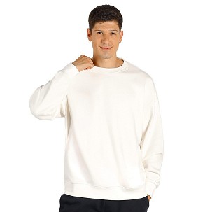 BIG, unisex crew neck organic cotton sweatshirt, 300 g/m2, off white