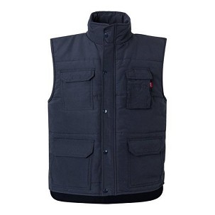 VL MEFITIS. Multi-pocket padded vest (220g/m²), in polyester (100%)