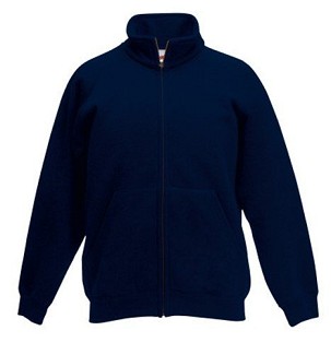 Fruit of the Loom, Kids Classic Sweat Jacket, dečija dukserica na zakopčavanje, tamo teget, 7-8
