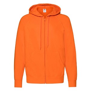 Fruit of the Loom, Lightweight Hooded Sweat Jacket, hooded sweatshirt, orange, S