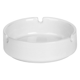 CINDERELLA, stoneware ashtray, white