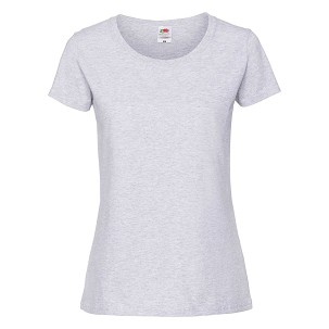 Fruit of the Loom, Ladies Iconic Ringspun Premium T, women's T-shirt, melamine, S
