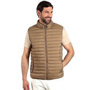 LIBERTY VEST MEN, light padded bodywarmer, light brown