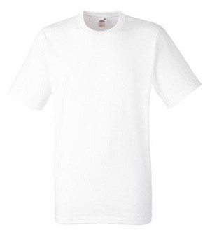Fruit of the Loom, Heavy T, Cotton Men's Short Sleeve T-shirt, White, XL
