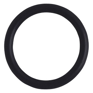 PR 002, rubber bottle holder for lanyard, 32 mm diameter, black
