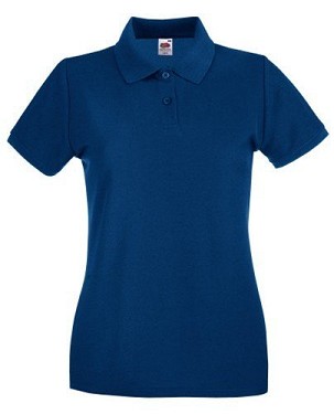 Fruit of the Loom, Ladies Premium Polo, ženska premium polo majica, teget, 2XL