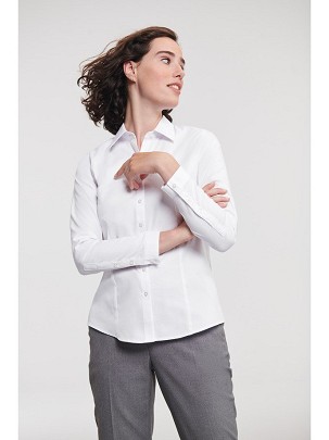 RUSSELL women's long sleeve shirt HERRINGBONE