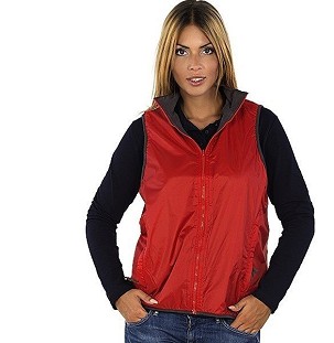 STARTER, double-breasted vest, red