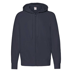 Fruit of the Loom, Lightweight Hooded Sweat Jacket, Hooded Men's Hoodie, Dark Weight, 2XL