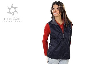 STARTER, double-breasted vest, dark blue