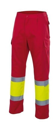 Velilla ATHENA. Dvobojne pantalone od kepera (210g/m²), sa postavom, sa više džepova, od pamuka (20%) i poliestera (80%)