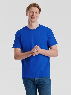 Fruit of the Loom Pure Cotton T-Shirt , uniseks majica od organskog pamuka 175/180 gr, royal plava, 3XL