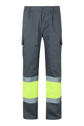 Velilla ATHENA. Dvobojne pantalone od kepera (210g/m²), sa postavom, sa više džepova, od pamuka (20%) i poliestera (80%)