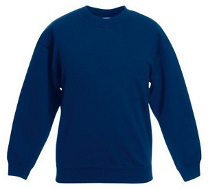Fruit of the Loom, Kids Premium Set-in Sweat, lagana dečija dukserica, teget, 12-13