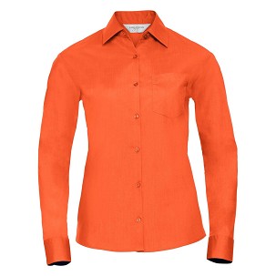 RUSSELL ženka košulja strukirana sa dugim rukavima POLYCOTTON EASY CARE POPLIN