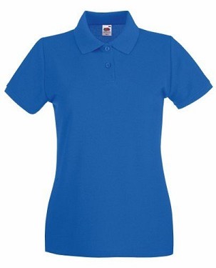 Fruit of the Loom, Ladies Premium Polo, ženska premium polo majica, royal plava, L