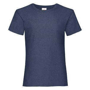 Fruit of the Loom, Valueweigtht Women's Children's T-shirt, retro melting tee, 3-4