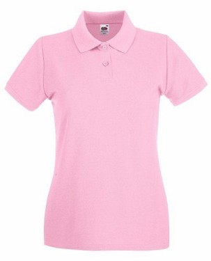 Fruit of the Loom, Ladies Premium Polo, ženska premium polo majica, roza, XS