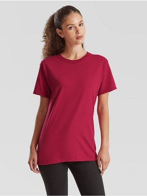 Fruit of the Loom Pure Cotton T-Shirt , uniseks majica od organskog pamuka 175/180 gr ,svetla burgungi , 3XL