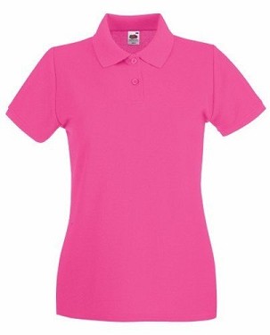 Fruit of the Loom, Ladies Premium Polo, ženska premium polo majica,  fuksija, L