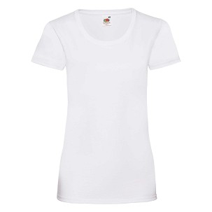 Fruit of the Loom, Valueweight, ženska pamučna majica kratkih rukava, bela, XS