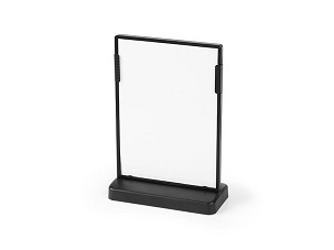 PREZZO, brochure stand, A6 format, black