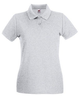 Fruit of the Loom, Ladies Premium Polo, ženska premium polo majica,pepeljasto siva , S
