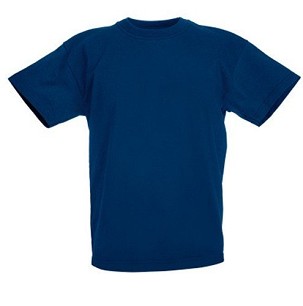 Fruit of the Loom, Original T, dečija pamučna majica kratkih rukava,teget, 7-8