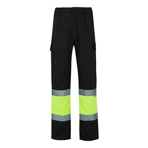 VL POSEIDON. Two-tone multi-pocket twill trousers (210g/m²), in cotton (20%) and polyester (80%)