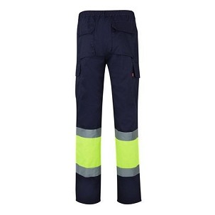 VL POSEIDON. Two-tone multi-pocket twill trousers (210g/m²), in cotton (20%) and polyester (80%)