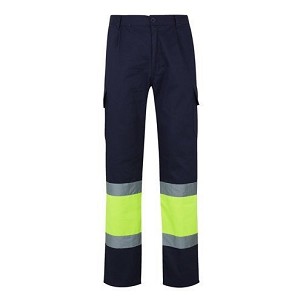 VL POSEIDON. Two-tone multi-pocket twill trousers (210g/m²), in cotton (20%) and polyester (80%)