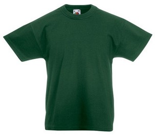 Fruit of the Loom, Original T, Children's Cotton T-shirt, Forest Green, 14-15